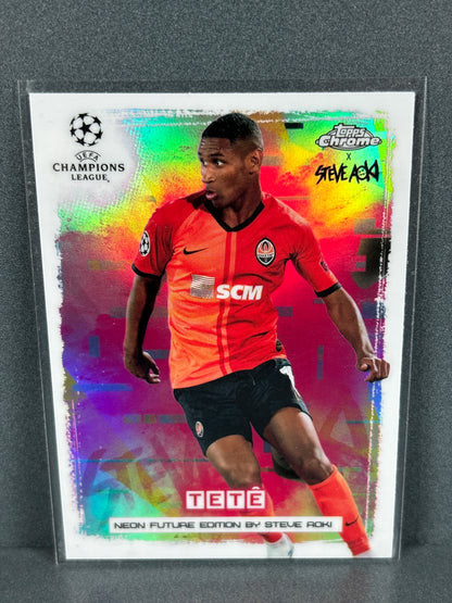 Topps Chrome X Steve Aoki TeTe Neon Future UEFA Champions League 2020-21