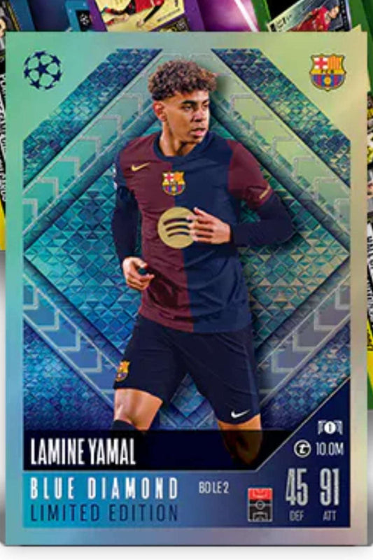 24/25 MATCH ATTAX LAMINE YAMAL Blue Diamond BDLE2 Pre-Order Now Released 26/08