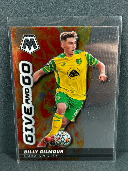 Panini Mosaic Give And Go Silver Mosaic #10 Billy Gilmour 2021/22