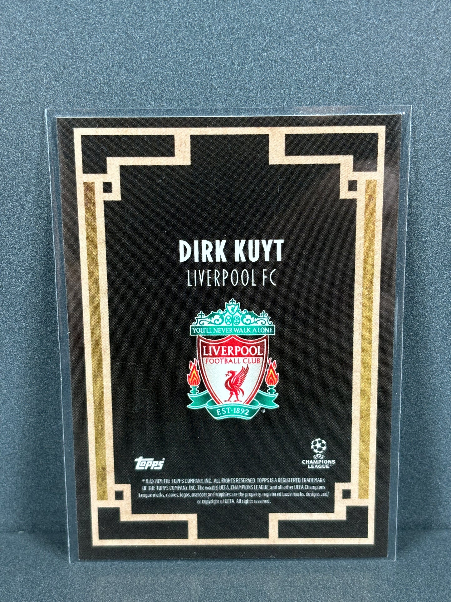 Topps Deco Legend Dirk Kuyt Liverpool FC UEFA Champions League