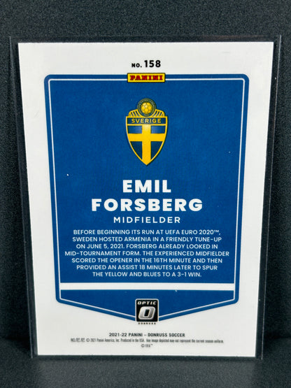 Panini Donruss Silver Optic Prizm Emil Forsberg 158 2021-22