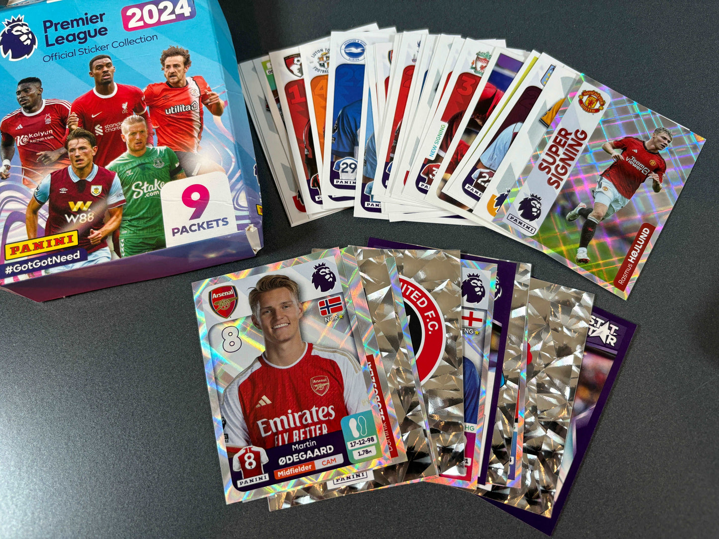 Panini Premier League 2024 Stickers x43 Plenty Of Foils Included