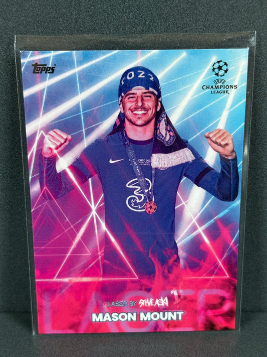 Topps Laser Soccer Card by Steve Aoki Mason Mount Chelsea