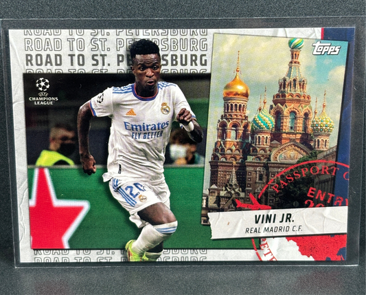 Topps UCL Road To St Petersburg Vini Jr Real Madrid 2022 RSP-01