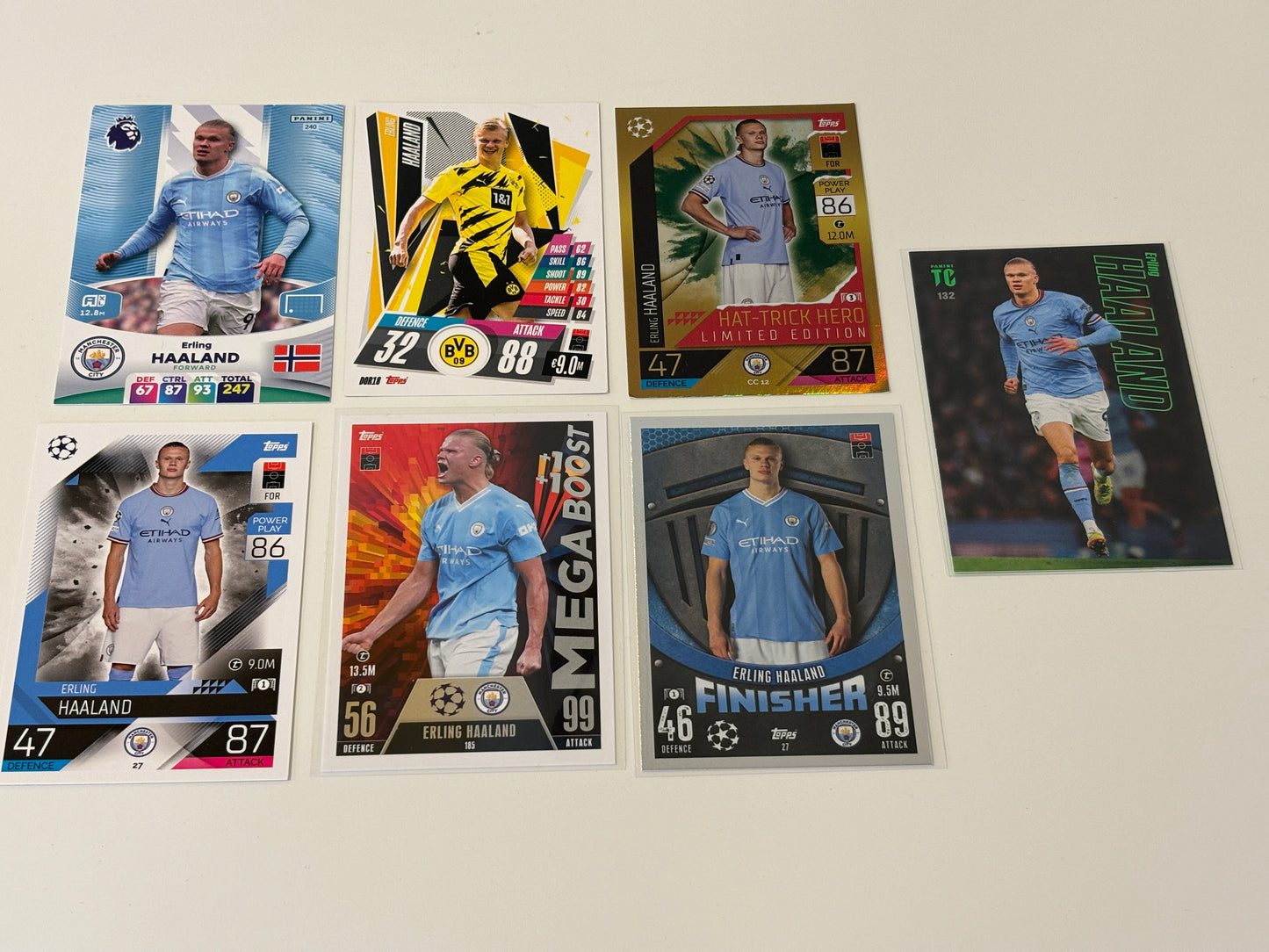 Match Attax Panini Mega 7x Bundle Erling Haaland Sports Trading Cards