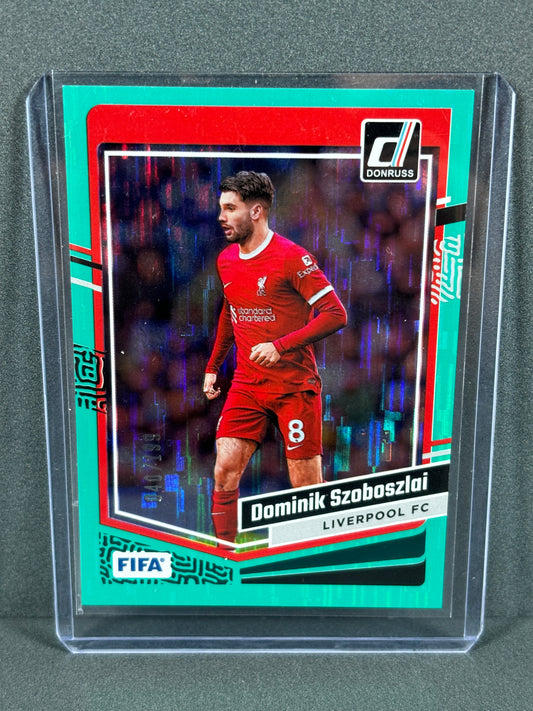 Panini Donruss Dominik Szoboszlai Liverpool Numbered 140/199 Card