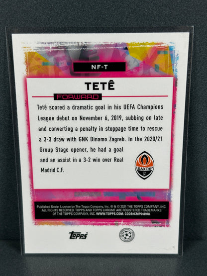 Topps Chrome X Steve Aoki TeTe Neon Future UEFA Champions League 2020-21