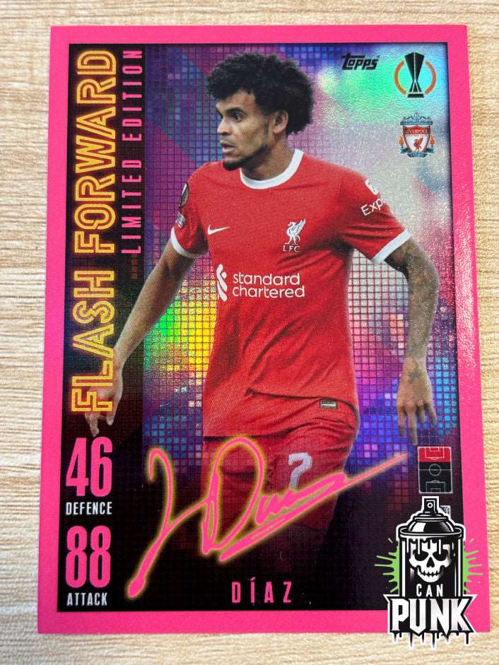 Match Attax Extra 23/24 Luis Diaz Flash Forward Limited Edition Trading Card