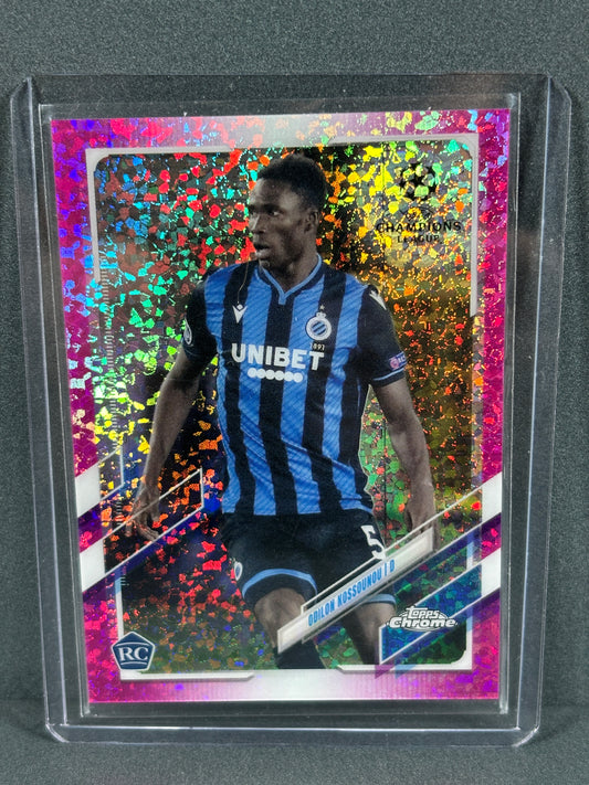 Topps Chrome Odilon Kossounou Champions League 2020/21 11 RC pink 146/175