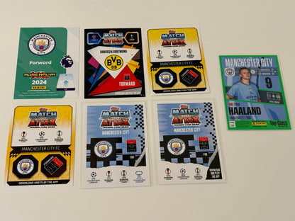 Match Attax Panini Mega 7x Bundle Erling Haaland Sports Trading Cards