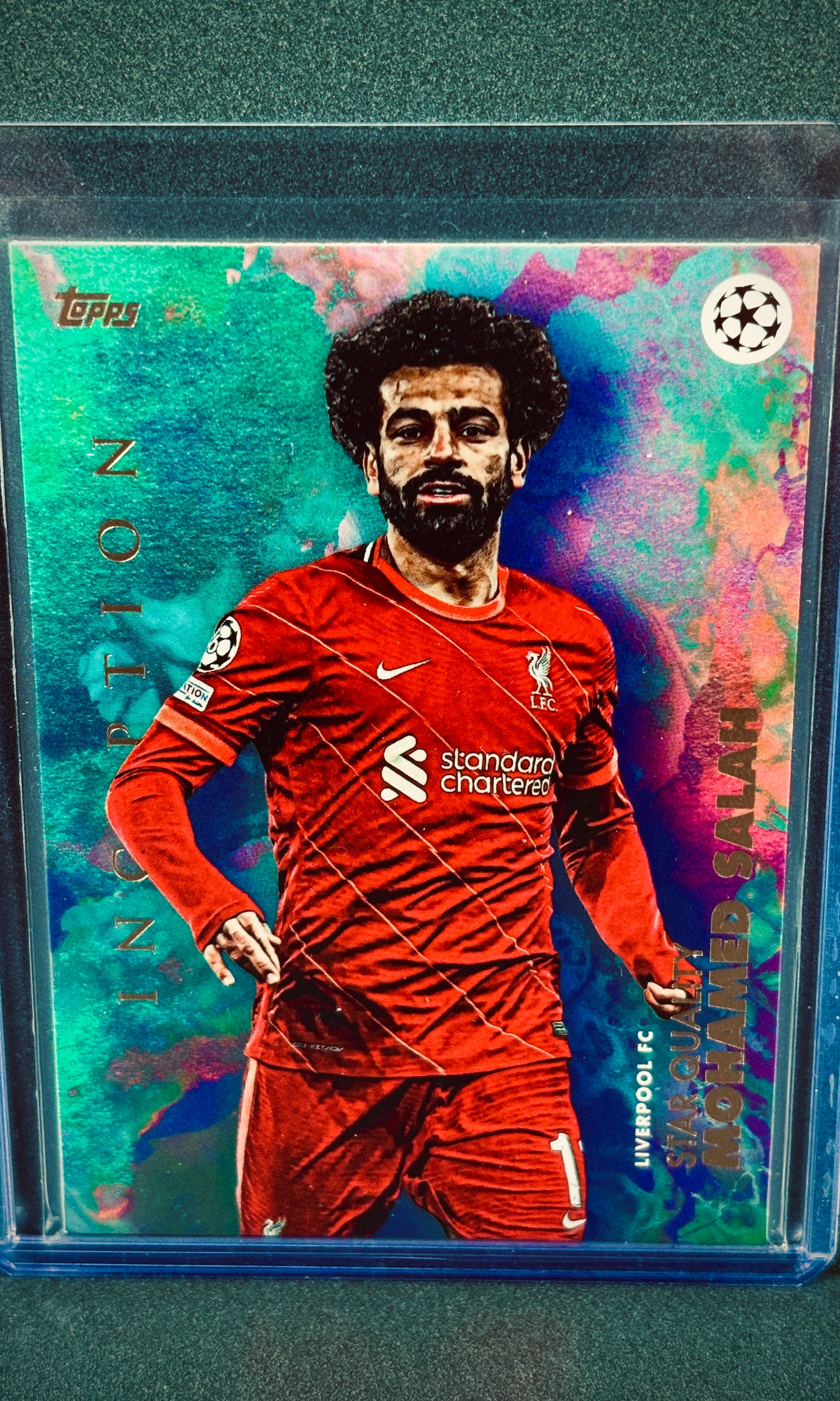 TOPPS INCEPTION MOHAMED SALAH UEFA CHAMPIONS LEAGUE STAR QUALITY