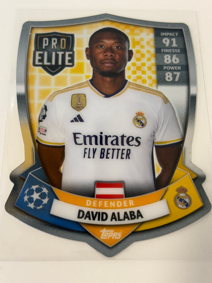 Match Attax David Alaba Pro Elite Chrome Shield SH7 2023/24