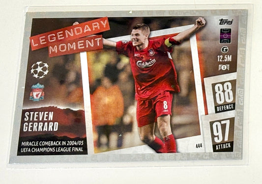 MATCH ATTAX LEGENDARY MOMENT STEVEN GERRARD LIVERPOOL FC -23/24