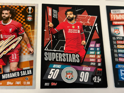 Match Attax Mega Bundle Mohamed Salah x10 Football Trading Cards Record Breaker