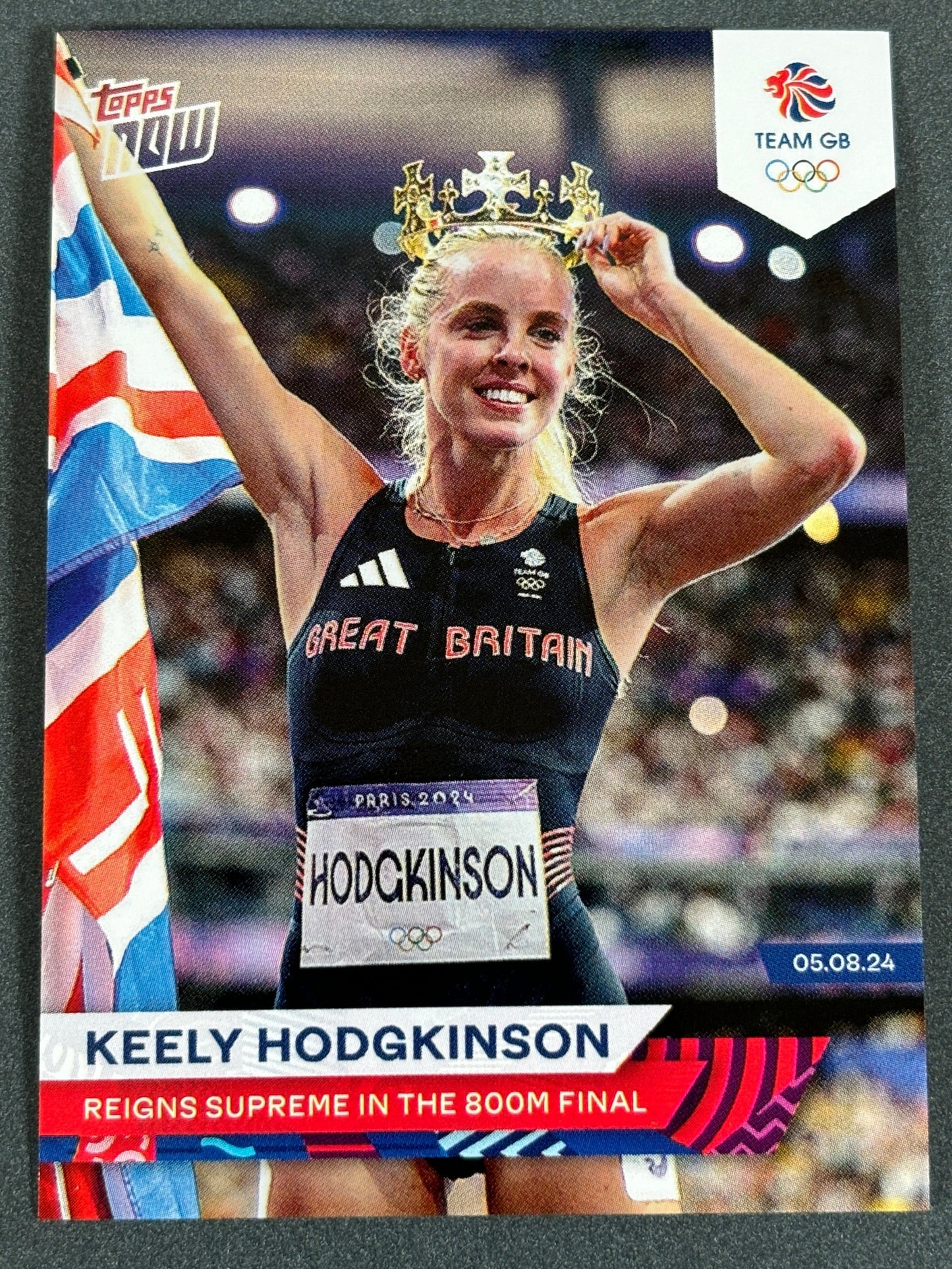 Topps Now Keely Hodgkinson - Reigns supreme in the 800m final - 2024 Team GB 21