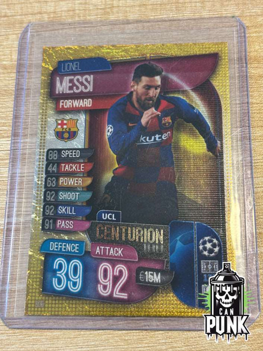 Match Attax Lionel Messi Centurion 19/20 Card 305