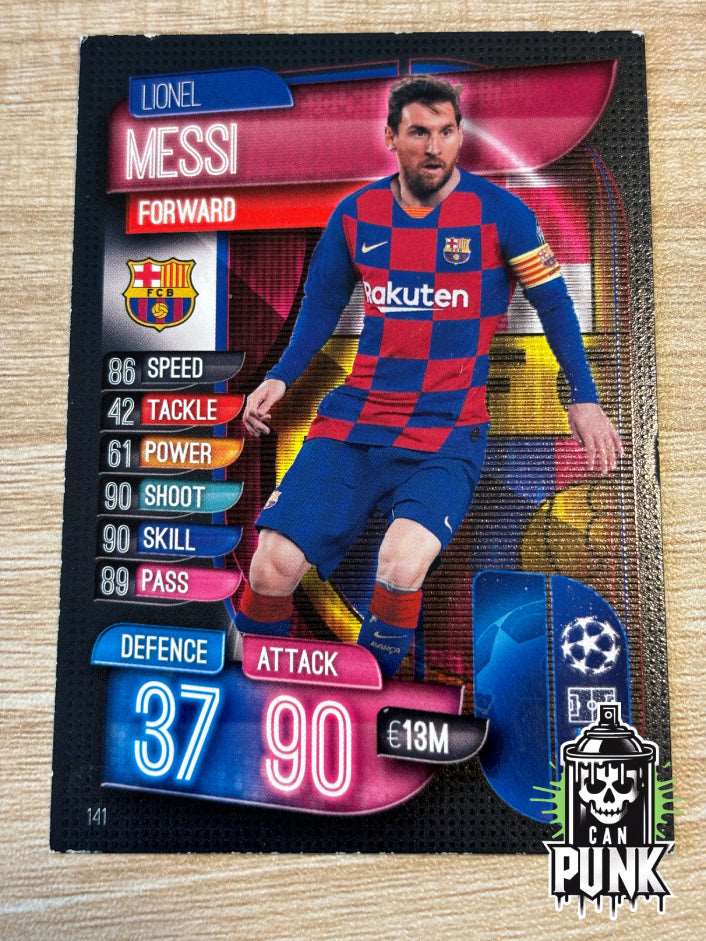 Match Attax Lionel Messi 141 Champions League Barcelona