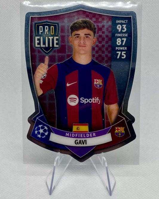 Match Attax Gavi Pro Elite Shield Barcelona Topps