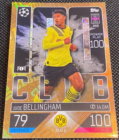 MATCH ATTAX 100 CLUB JUDE BELLINGHAM CLU3 - MINT