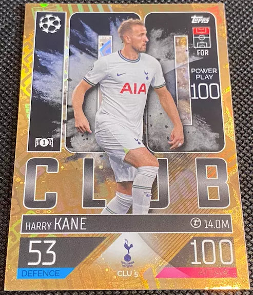 MATCH ATTAX HARRY KANE 100 CLUB - CLU 5 MINT