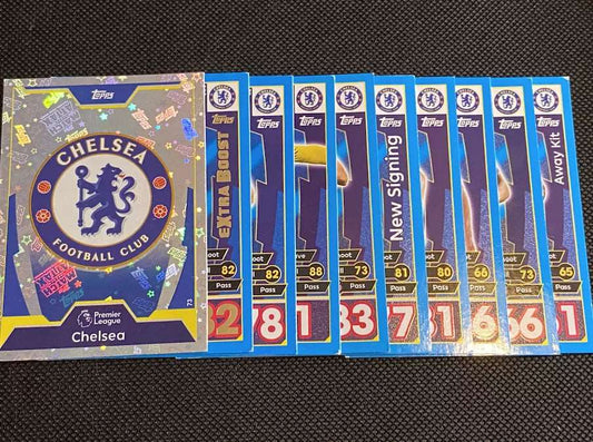 Match Attax Topps Chelsea 10x Cards 2017/18 - No Duplicates