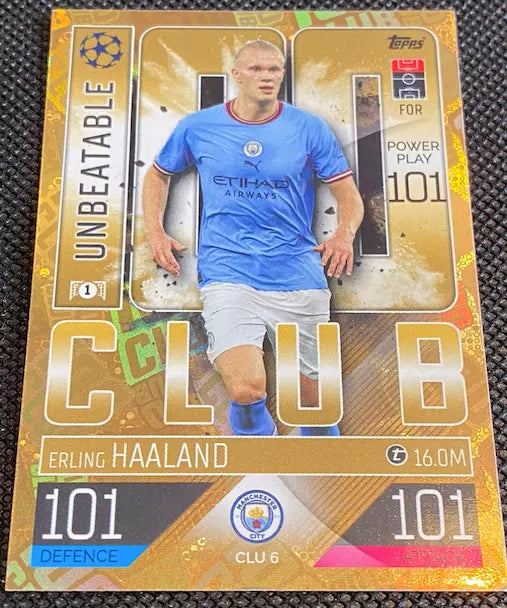 Match Attax Erling Haaland Topps  100 Club CLU6 22/23