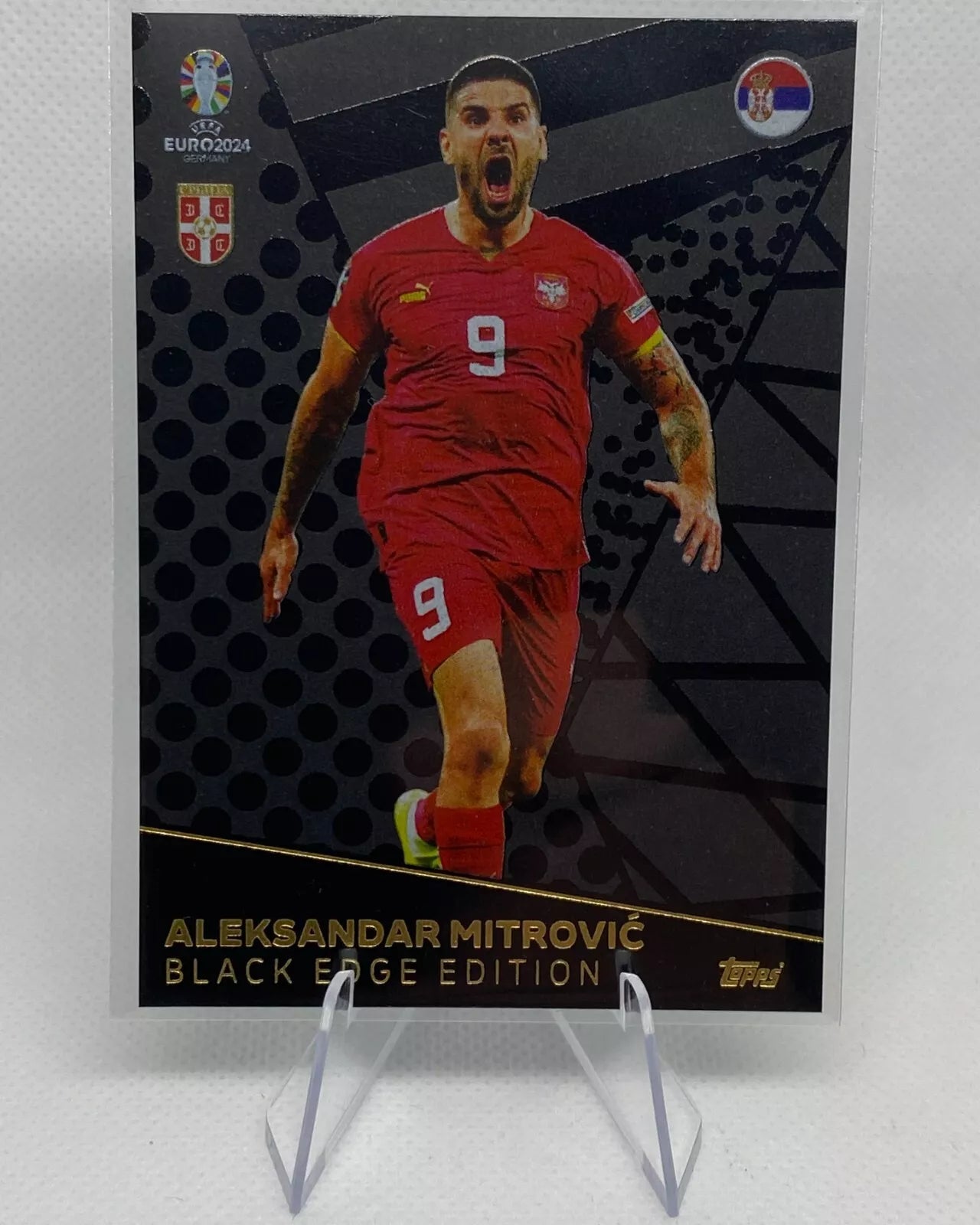 Match Attax Black Edge Aleksander Mitrovic Euro 2024 Topps Trading Card