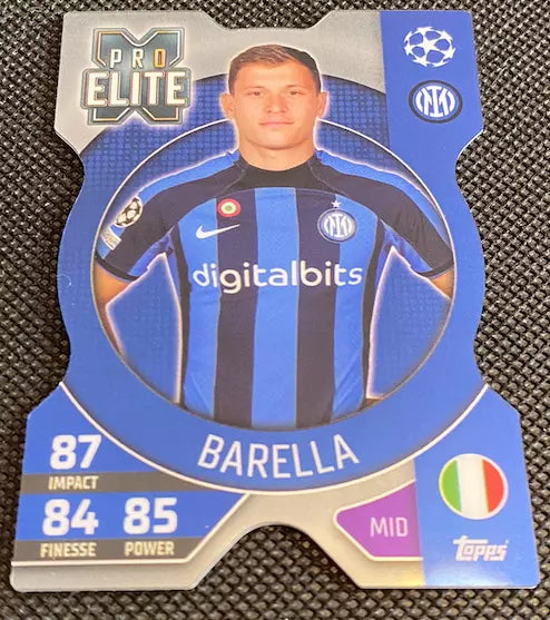 Match Attax Pro Elite Barella Shield Topps